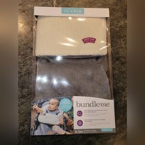 JJ Cole BundleMe Infant Car Seat Cover in Cream and Gray